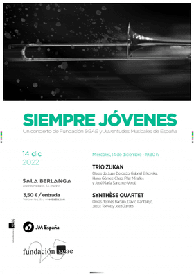 Música - Concierto Siempre jóvenes - Trío Zukan + Synthèse quartet