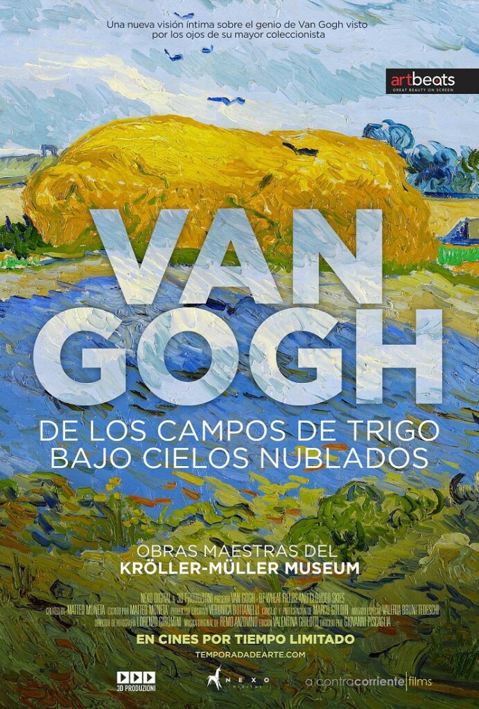 Van Gogh. De los campos de trigo bajo cielos nublados