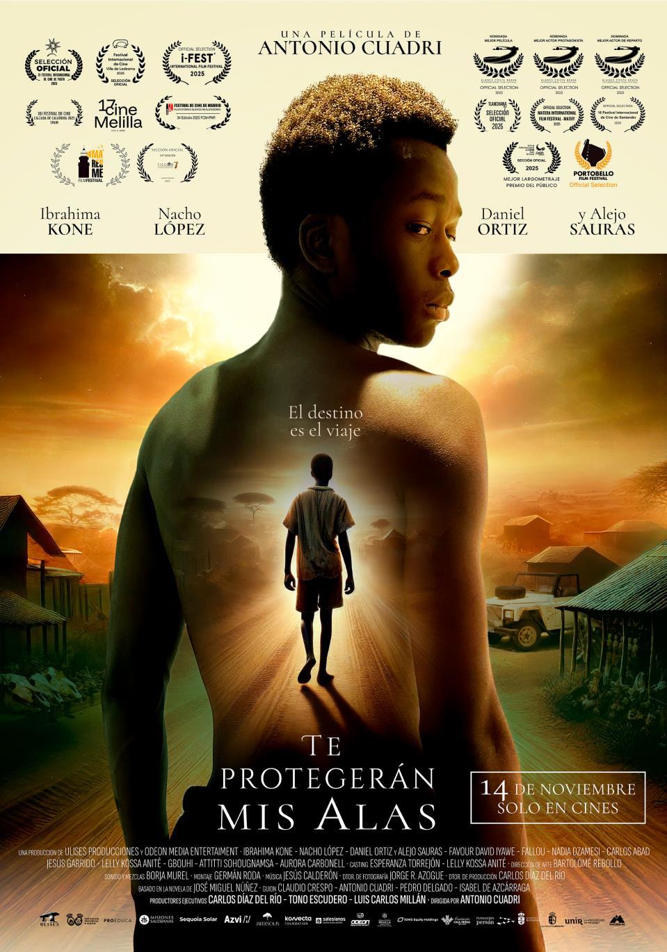 Te protegerán mis alas