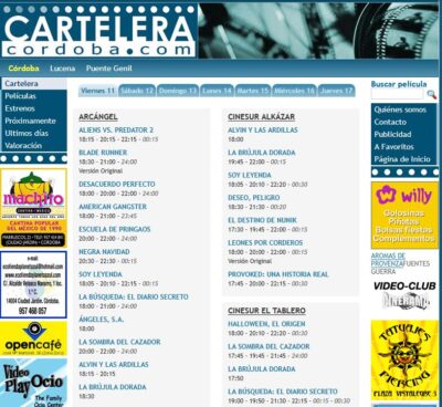 Cartelera Córdoba Cartelera Córdoba